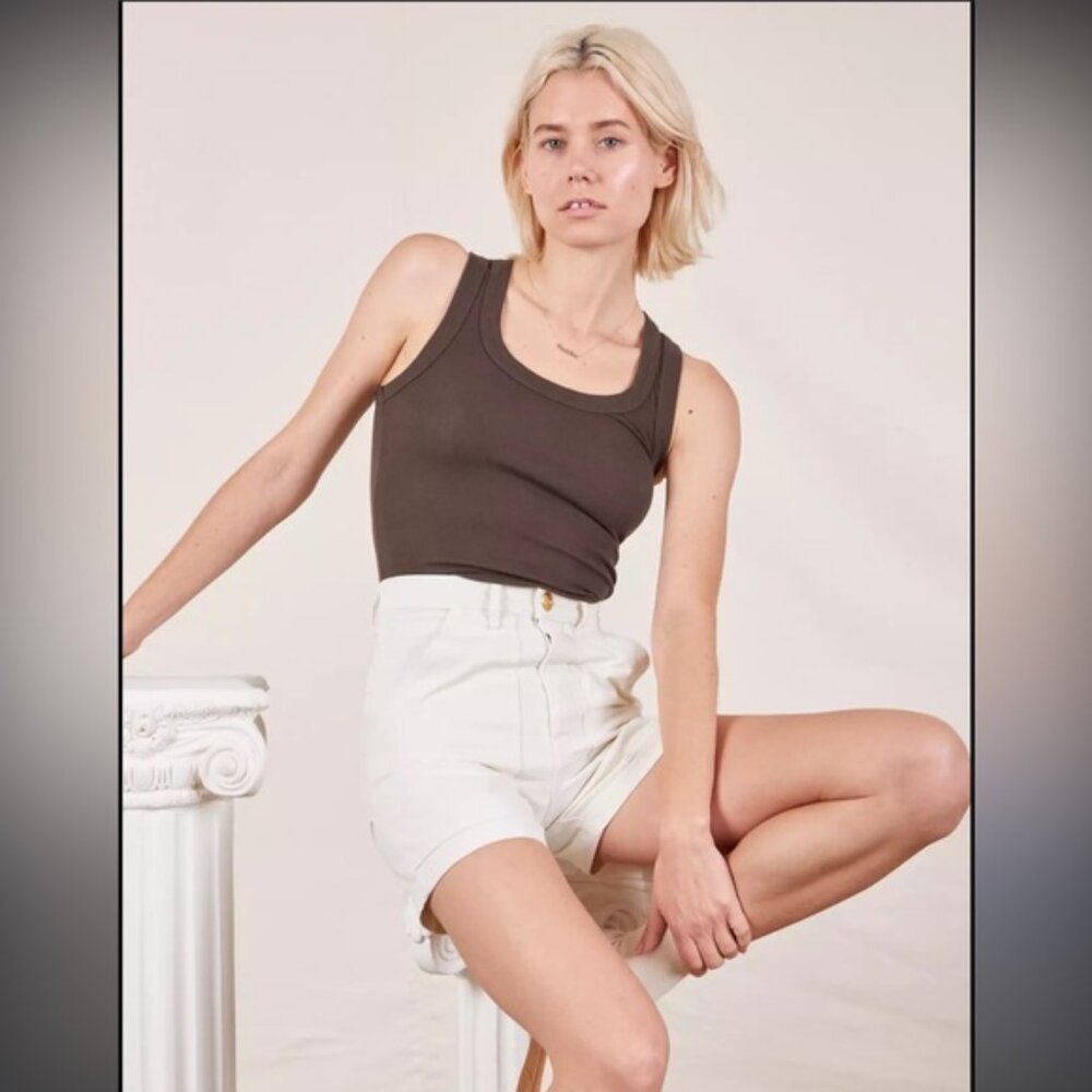Big Bud Press Classic Work Shorts - Vintage Tee Off-White - Size S